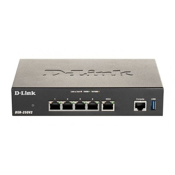 Router D-LINK Vpn Wifi 1XUSB-A 3.0 Negro (DSR-250V2)