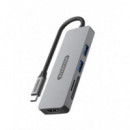 Docking Station SITECOM 5EN1 Usb-c a Hdmi/usb-a/sd (CN-5501)