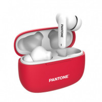 Auriculares PANTONE In-ear Bt Rojos (PT-TWS008R1)