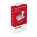 Auriculares PANTONE In-ear Bt Rojos (PT-TWS008R1)