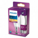 Bombilla PHILIPS Vela Led E14 40W Pack 2