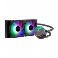 Refrigeración Líquida UNYKA Aquastorm 2X120MM Argb Negra (UK352101) - Guanxe Atlantic Marketplace