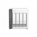 Nas QNAP A55 4GB Sata 4 Bahías Blanco (TS-433-4G)