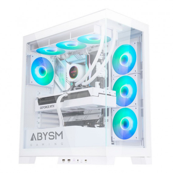 Caja Abysm Danube Sava H500 Argb ATX Blanca (AB123512)  ABYSM GAMING