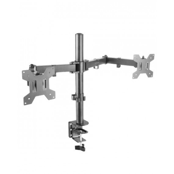 Soporte de MARS GAMING para 2 Monitores 13-27" Negro (MARM2)