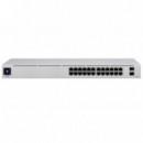 Switch Ubiquiti 24XRJ45 Gbe 2XSFP Rack Plata (USW-24)  UBIQUITI NETWORKS