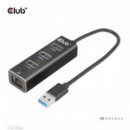Hub CLUB 3D Usb-a a 3XUSB-A 3.0/1XRJ45 Negro (CSV-1430A)