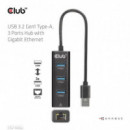 Hub CLUB 3D Usb-a a 3XUSB-A 3.0/1XRJ45 Negro (CSV-1430A)
