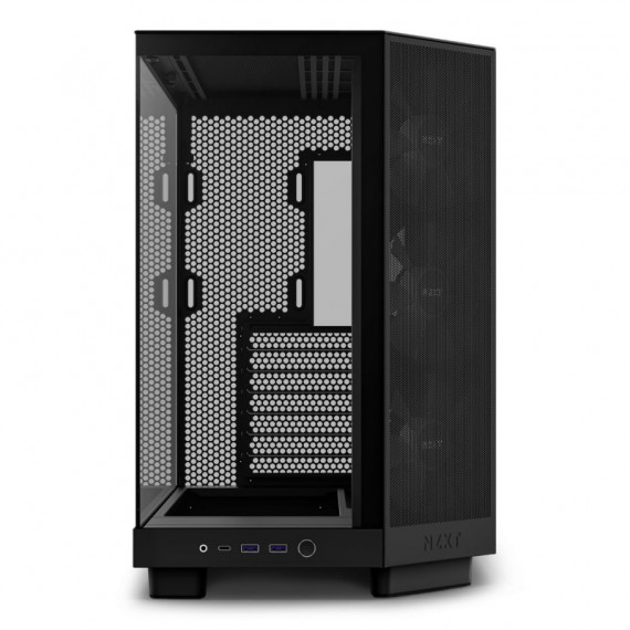 Caja NZXT H6 Flow Rgb ATX Matx Negra (CC-H61FB-R1)