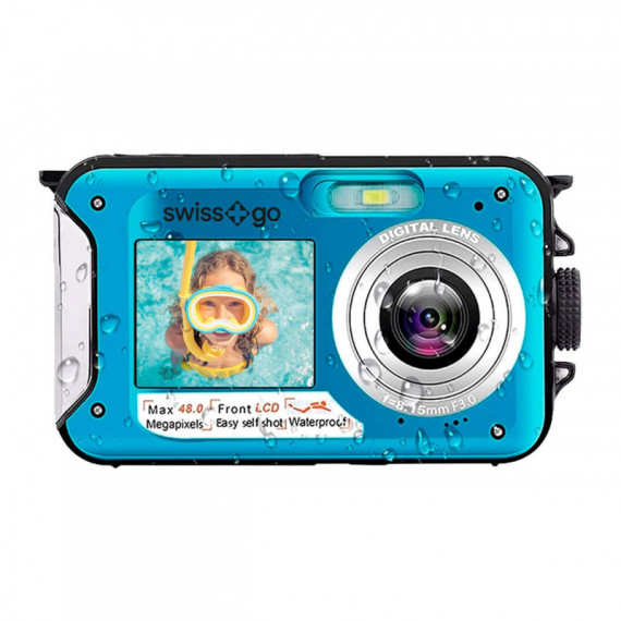 Cámara SWISS GO Aquashot Sumergible 16GB (SWI400202)