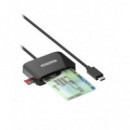 Lector de Tarjetas SITECOM Usb-c 2.0 60CM Negro (MD-1002)