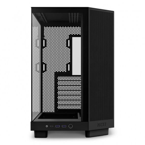 Caja NZXT H6 Flow ATX Matx Mini-itx Negra (CC-H61FB-01)