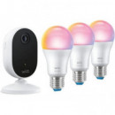 Kit Vigilancia WIZ Cámara Ip + 3 Bombillas (929003317801)