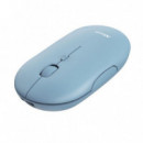 Ratón TRUST Puck óptico Rf 2.4GHZ BLUETOOTH Azul (24126)
