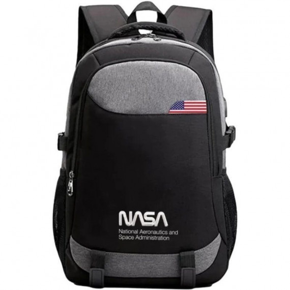Mochila NASA Oxford 15.6" USB Negra (BAG02)