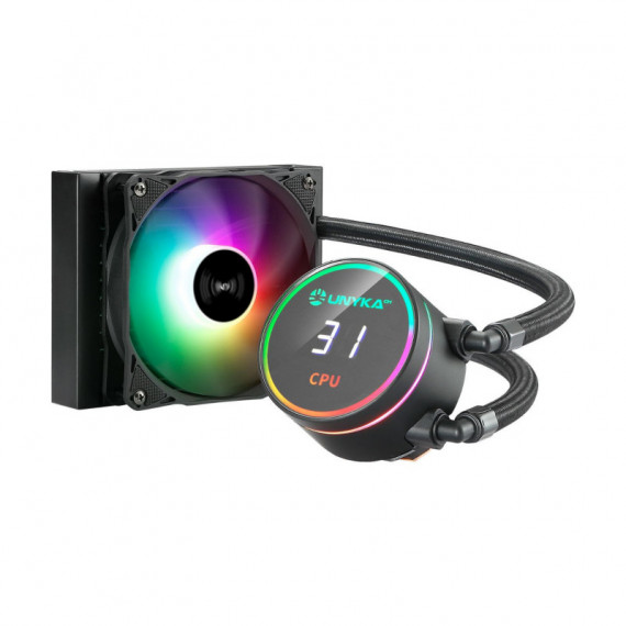 Refrigeración Líquida UNYKA Aquastorm 120MM Argb Negra (UK351101)
