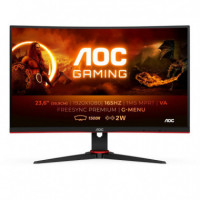 Monitor Gaming AOC 24" Va Fhd Curvo Negro (C24G2AE/BK)