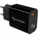 Cargador de Pared NUBBEH 1XUSB-C 30W Negro (nbwallchb)
