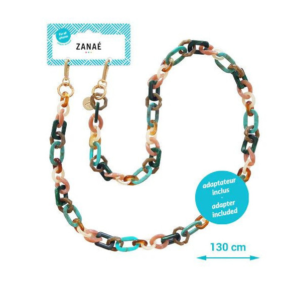 Cadena Zanaé Karma Tierra Azul 130CM Multicolor (18330)  ZANAE
