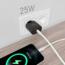 Cargador de Pared AISENS 1XUSB-C 25W Negro (A110-0757)
