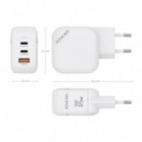 Cargador de Pared AISENS Usb-a 2USB-C 65W (ASCH-65W3P026-W)