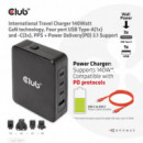 Cargador de Viaje CLUB 3D 140W 3XUSB-A 1XUSB-C (CAC-1917)