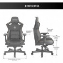 Silla ANDASEAT Kaiser 3 L Granate (AD12YDC-L-01-A-PVC)