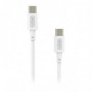 Cable NUBBEH Elisium Usb-c/usb-c 1M Blanco (NBTCABLCCW1)