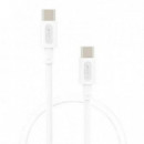 Cable NUBBEH Elisium Usb-c/usb-c 1M Blanco (NBTCABLCCW1)