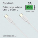 Cable NUBBEH Elisium Usb-c/usb-c 1M Blanco (NBTCABLCCW1)