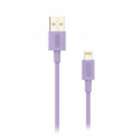 Cable NUBBEH Usb-a a Lightning 1M 2A Lila