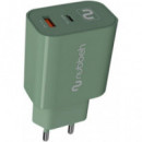Cargador de Pared NUBBEH Usb-c 30W Pd Verde (nbwallchg)