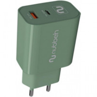 Cargador de Pared NUBBEH Usb-c 30W Pd Verde (nbwallchg)