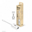 Adaptador CLUB 3D Usb-c a RJ45 Ethernet Gbe Blanco (CAC-1519)