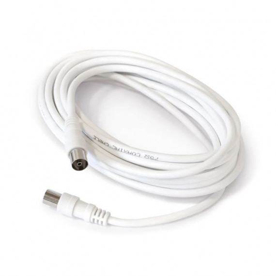 Cable ENGEL Axil Antena M/h 5M Blanco (MP0587C)