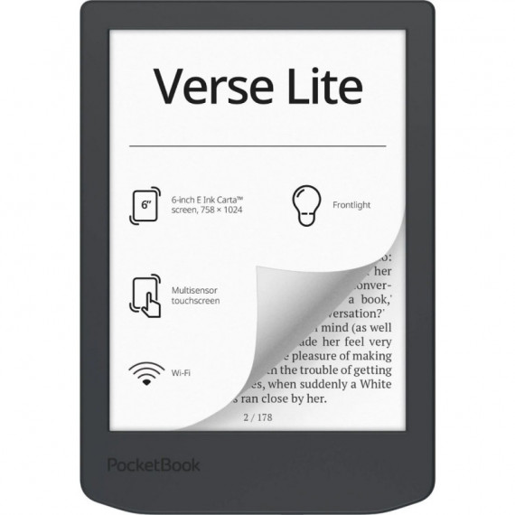 Ebook POCKETBOOK Verse Lite 6" 8GB Gris (PB619-T-WW)