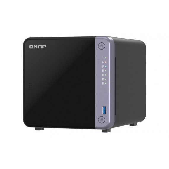 Caja Nas QNAP AL524 4C 4GB 4 Bahias Negra (TS-432X-4G)