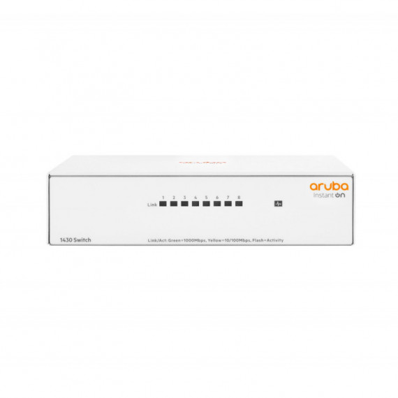Switch Hp ARUBA 1430 8XRJ45 Gbe Blanco (R8R45A)