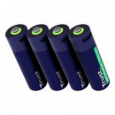 Pilas Recargables TRUST Aa Azul 4 Unidades (25631)