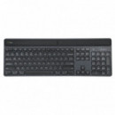 Teclado TARGUS Ecosmart Ergonómico Multimedia Multidispositivo Led Qwerty BLUETOOTH Negro (AKB868ES)