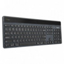 Teclado TARGUS Ecosmart Ergonómico Multimedia Multidispositivo Led Qwerty BLUETOOTH Negro (AKB868ES)