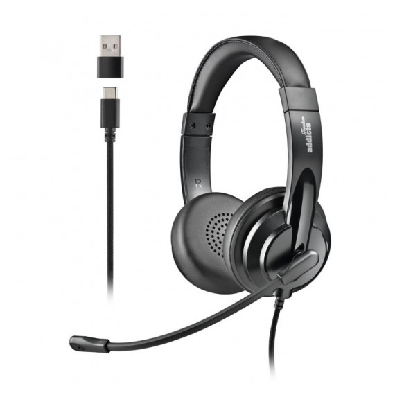 Auriculares con Micrófono NGS Circumaurales Usb-c Negros (VOX605USBC)