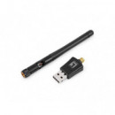 Adaptador LEVELONE USB Wifi 2.4GHZ Negro (WUA-0617)