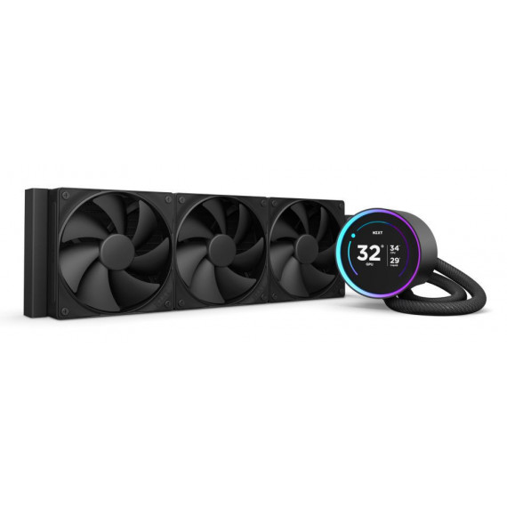 Refrigeración Líquida NZXT Kraken Elite 3X120MM Negra (RL-KN36E-B2)