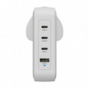Cargador TARGUS 145W 1USB-A 3USB-C Blanco (HJ1001WHWWGL)