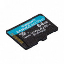 KINGSTON Micro Sdxc 64GB + Adaptador Sd (SDCG3/64GB)