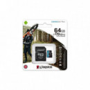 KINGSTON Micro Sdxc 64GB + Adaptador Sd (SDCG3/64GB)