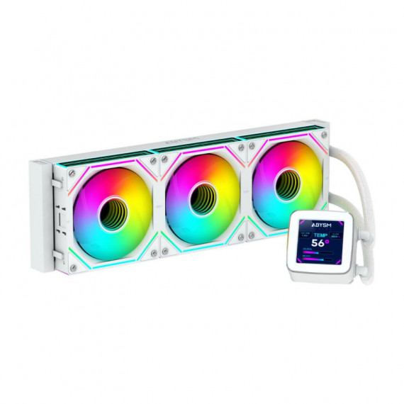 Ref. Líq. Abysm Oceanic Lcd 3X120MM Blanca (AB336012)  ABYSM GAMING