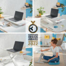Escritorio LEITZ Altura Regulable Gris (6532-00-85)