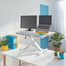 Escritorio LEITZ Altura Regulable Gris (6532-00-85)